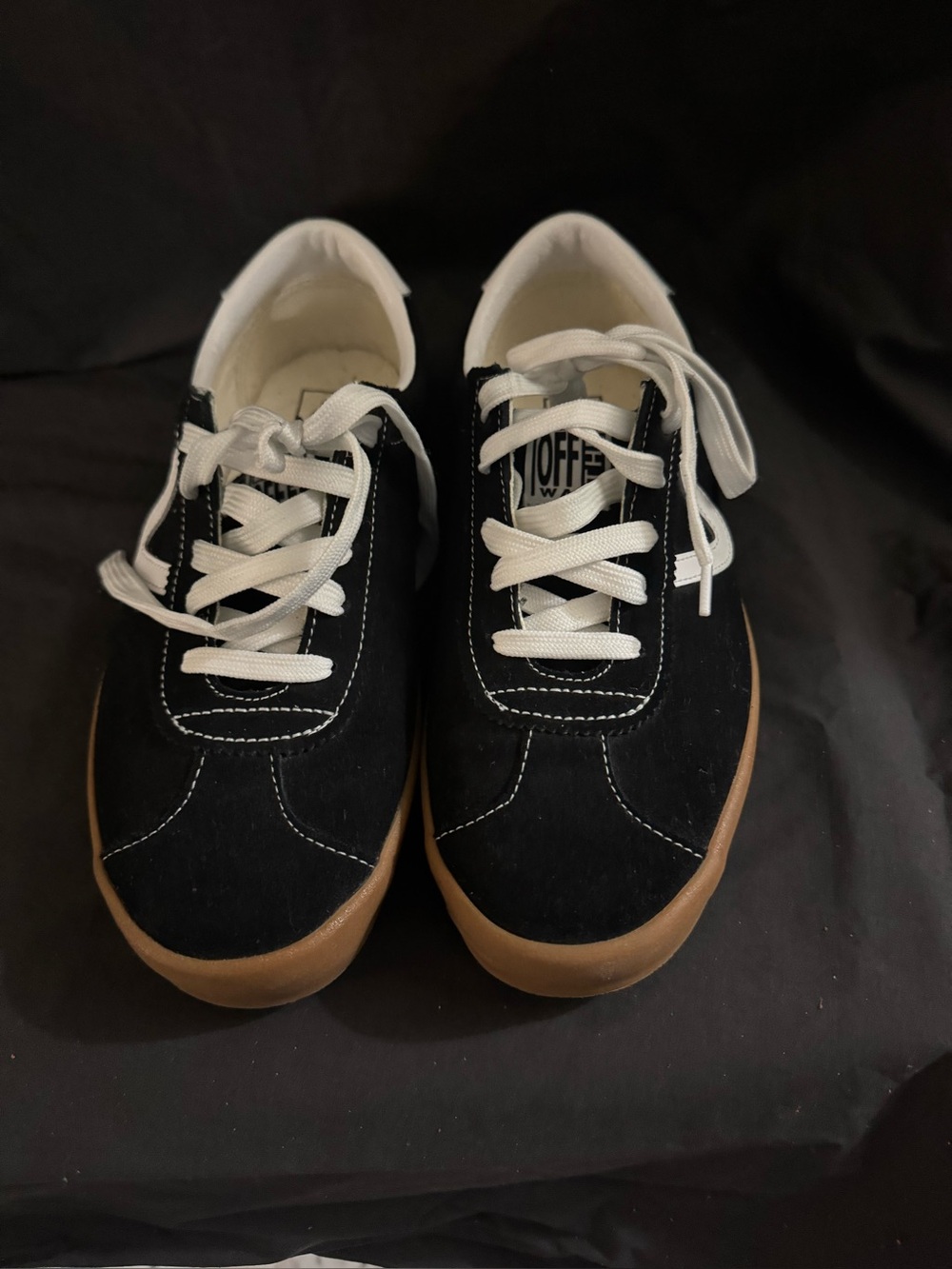Vans Classic Sport Low Black Suede Skate Shoes Men's Leather Retro 90s